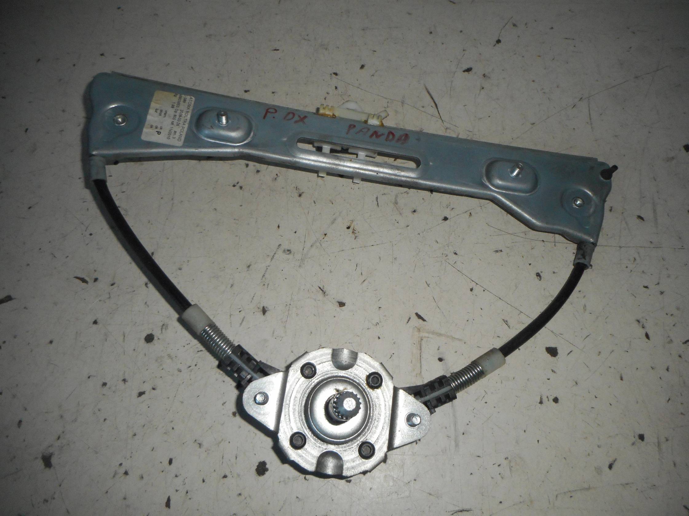 Alzacristallo porta post. dx.